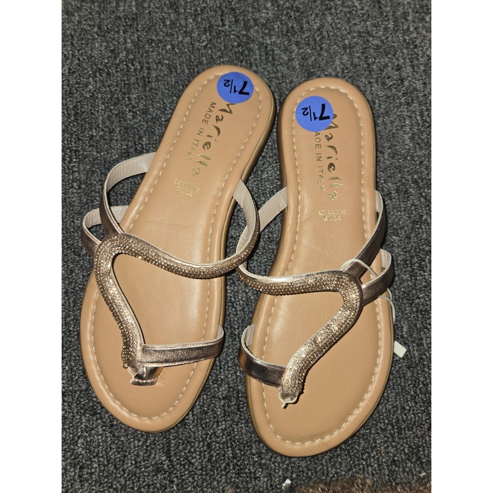 Women's Mariella Flat Sandal Rose Gold Sz.7.5